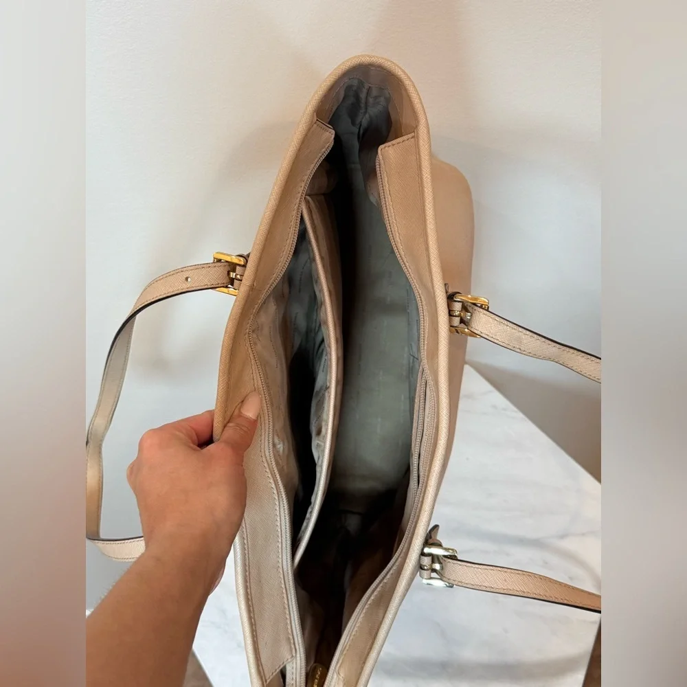 Michael Kors Pale Pink Leather Tote Bag